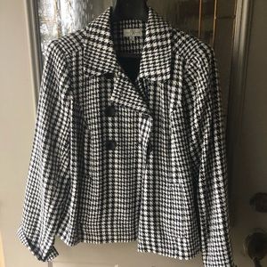 Studio Works blazer/jacket, size 16, black/white check